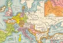 Harta gjermane e vitit 476 ku nuk ekzistonte as Greqia e as Serbia, por vetëm Shqipëria (Iliria)