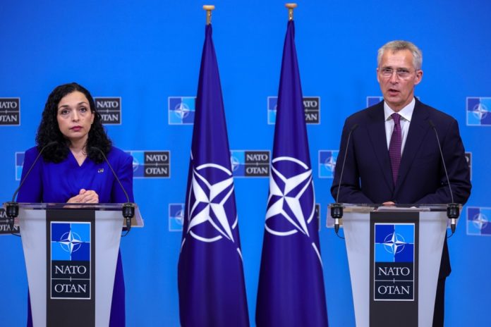 Jens Stoltenberg Vjosa Osmani