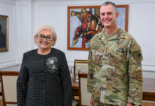 Presidentja Shiroka Pula priti komandantin suprem të NATO-s në Evropë, diskutuan për situatën e sigurisë në Kosovë